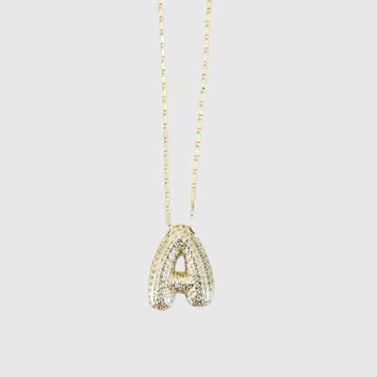 GOLD BEVERLY INITIAL NECKLACE