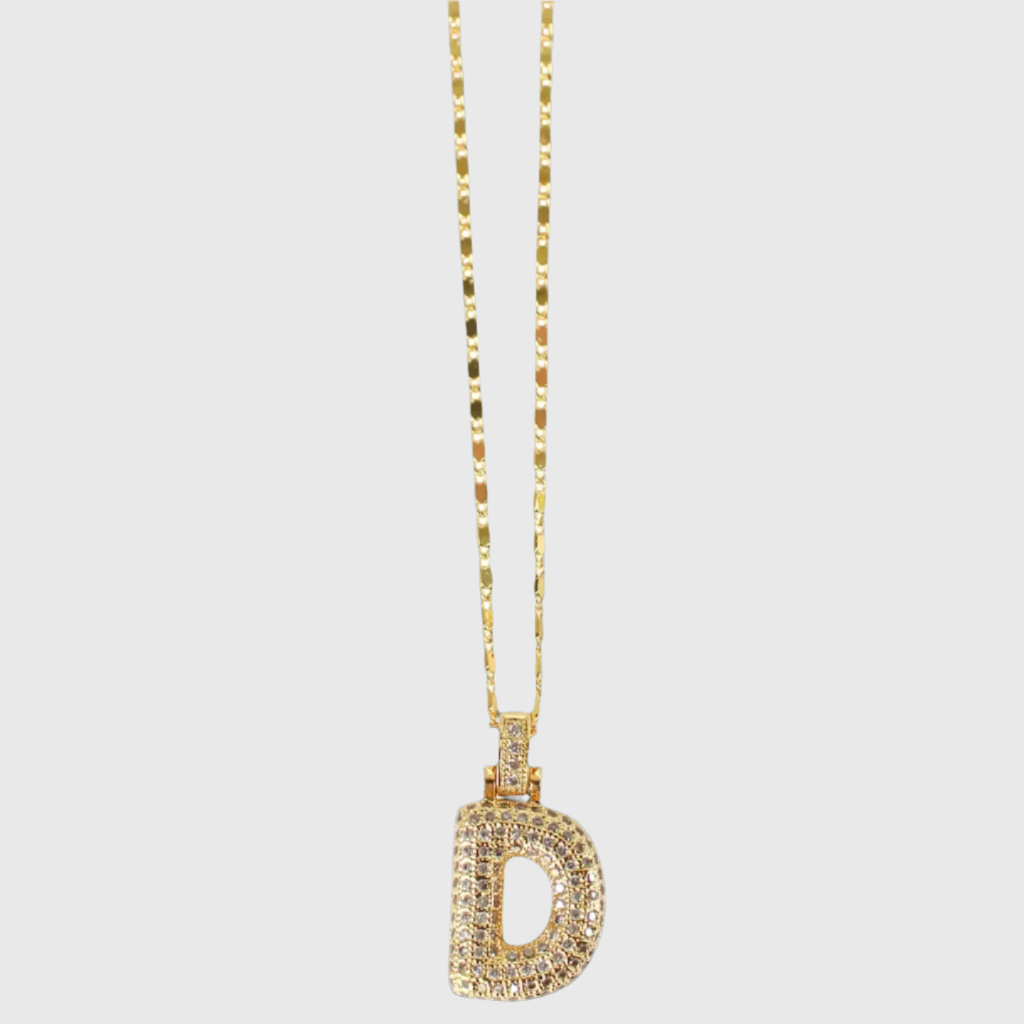 PAULINA PUFFY INITIAL NECKLACE