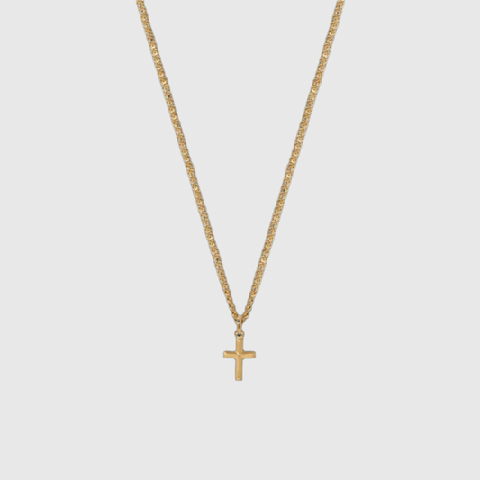 THE ANGELINA MINI CROSS NECKLACE - GABRIELLA MARIE